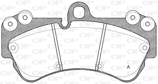 OPEN PARTS Комплект тормозных колодок, дисковый тормоз BPA0994.00